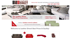 Desktop Screenshot of leatherdirect.co.za